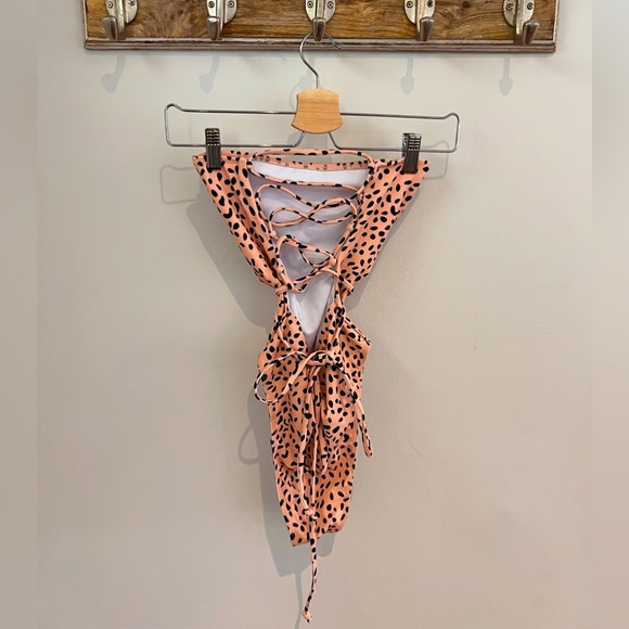 SHEIN strapless tie up bathing suit size S - Picture 2 of 2